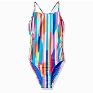SPEEDO TURNZ ENDURANCE LITE ONE PIECE SWIMSUIT TIE BACK
